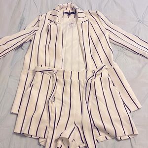 Two piece striped set